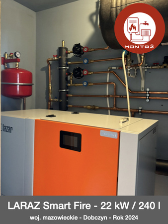 MONTAŻ - LARAZ Smart Fire - 22 kW / 240 l - woj. mazowieckie
