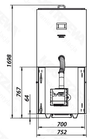 KOSTRZEWA EEI Pellets - 21 kW