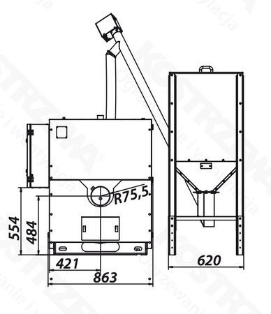 KOSTRZEWA Midi Bio NE - 42 kW