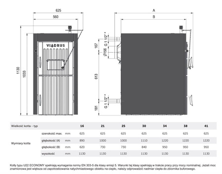 VIADRUS Hercules U22 Economy - 16 kW