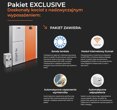 HKS LAZAR Smart Fire Exclusive - 15 kW / 150 l