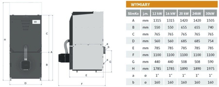 KOTŁOSPAW Slimko - 30 kW
