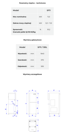 HKS LAZAR Smart Fire - 11 kW / 130 l