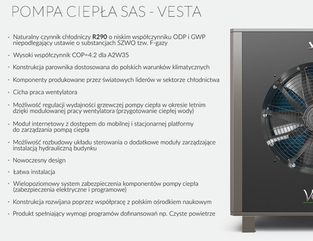 SAS Vesta - Pompa ciepła