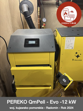 MONTAŻ - PEREKO QmPell Evo - 12 kW - woj. pomorskie