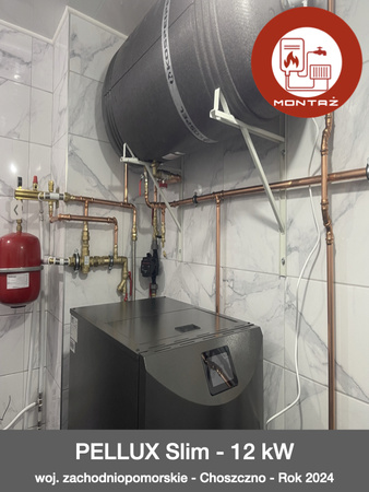 MONTAŻ - PELLUX Slim - 12 kW - woj. zachodniopomorskie