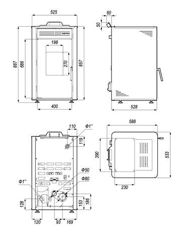 DEFRO Hydropell - 8 kW