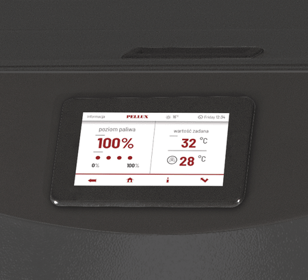 PELLUX Slim - 12.2 kW - Kocioł z obsługą 2 obiegów grzewczych