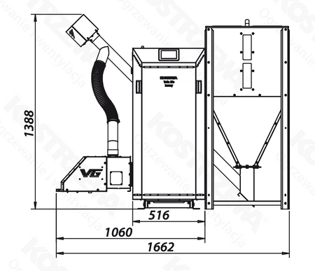 KOSTRZEWA Twin Bio Luxury NE - 12 kW