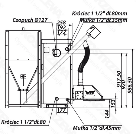 KOSTRZEWA Twin Bio Luxury NE - 12 kW
