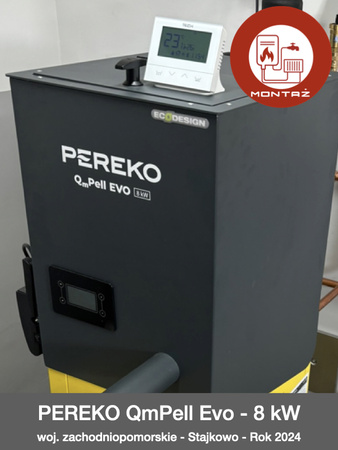 MONTAŻ - PEREKO QmPell Evo - 8 kW - woj. zachodniopomorskie