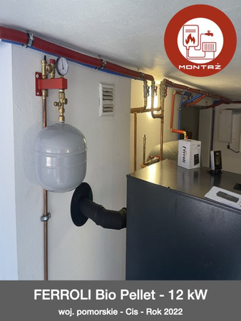 MONTAŻ - FERROLI Bio Pellet Pro - 12 kW - woj. pomorskie