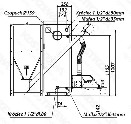 KOSTRZEWA EEI Pellets - 16 kW