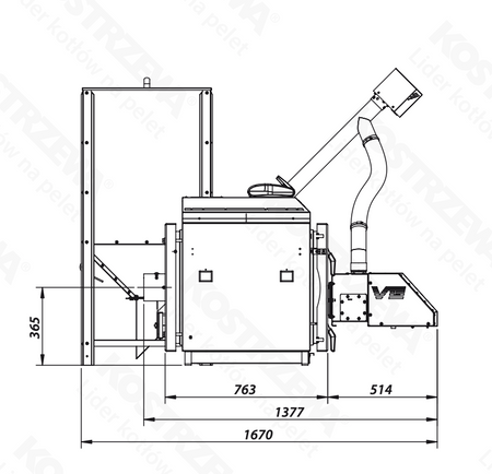 KOSTRZEWA Mini Bio Luxury B - 12 kW