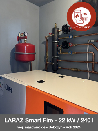 MONTAŻ - LARAZ Smart Fire - 22 kW / 240 l - woj. mazowieckie