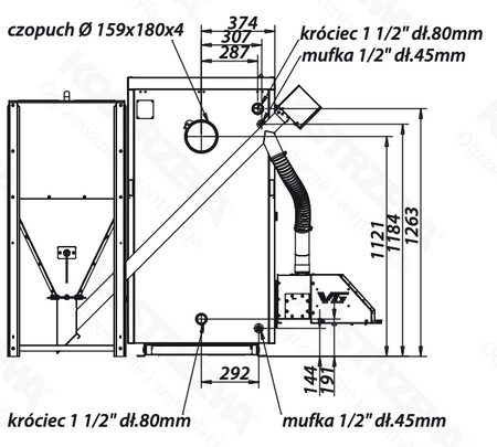 KOSTRZEWA EEI Pellets - 32 kW
