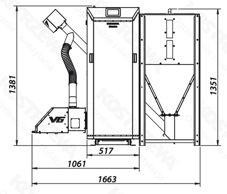 KOSTRZEWA EEI Pellets - 16 kW