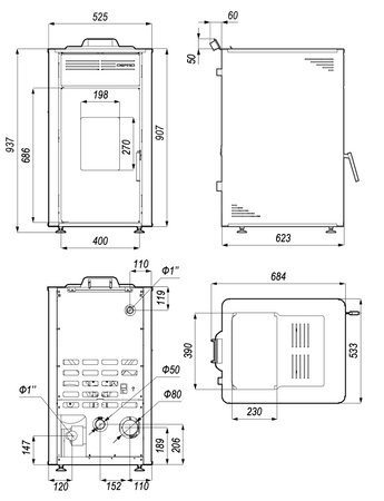 DEFRO Hydropell - 12 kW