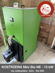 MONTAŻ - KOSTRZEWA Mini Bio NE - 15 kW  woj. wielkopolskie