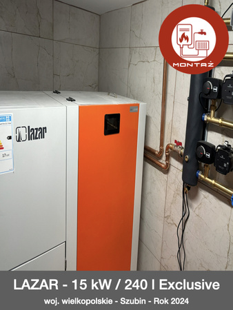 MONTAŻ - LARAZ Smart Fire - 22 kW / 240 l - woj. wielkopolskie